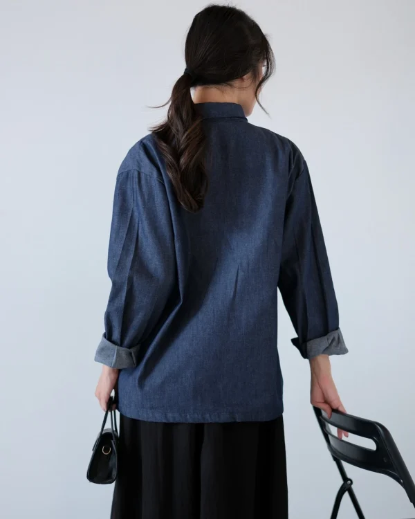 Camia Denim Shirt Dark Blue foto 4