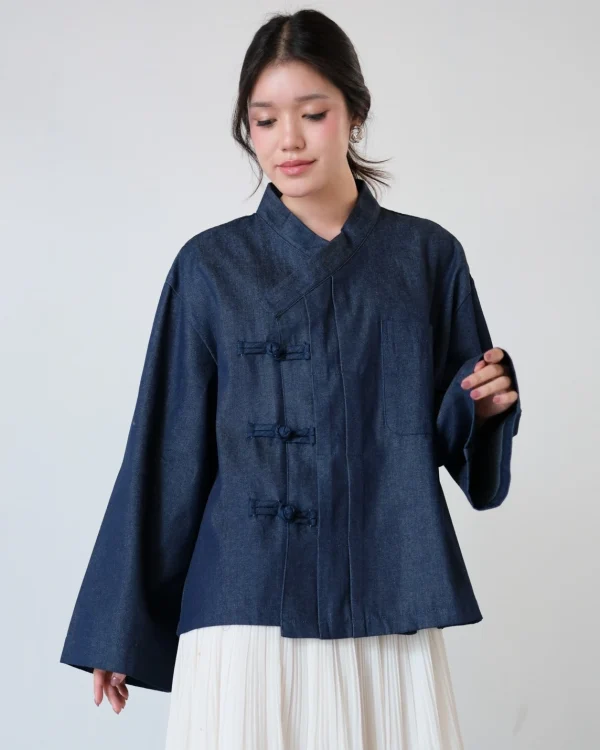 Keivan Denim Shirt Dark Blue foto 2