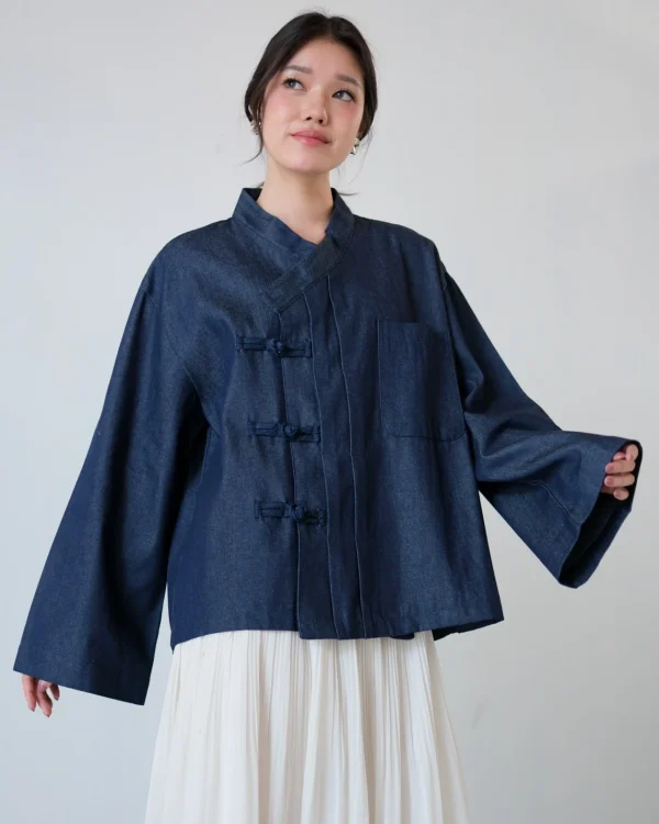 Keivan Denim Shirt Dark Blue foto 1