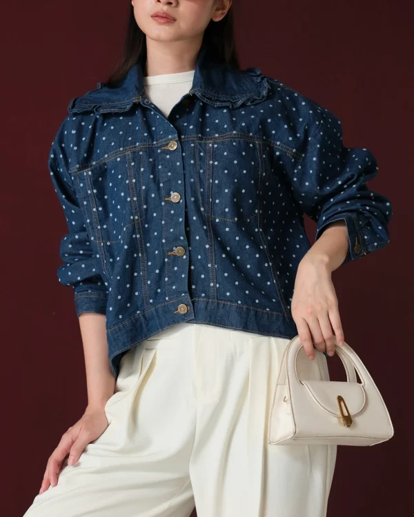 Velika Polka Denim Jacket
