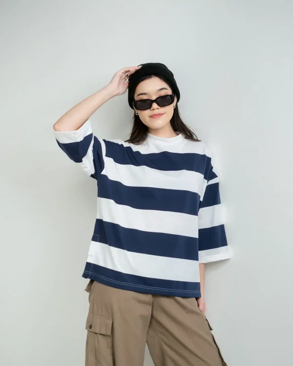 Karasu Stripe Sleeve Top foto 3