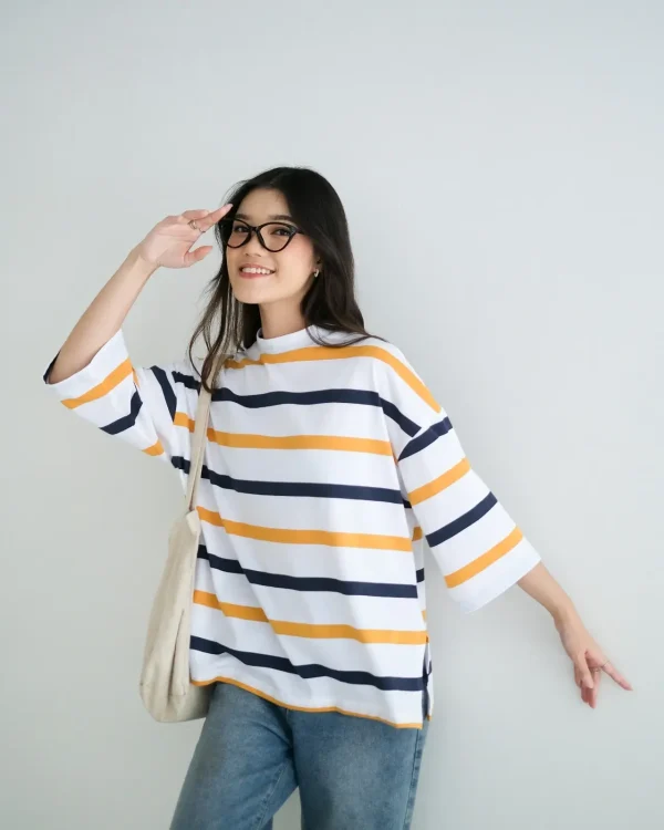 Karasu Stripe Sleeve Top foto 8