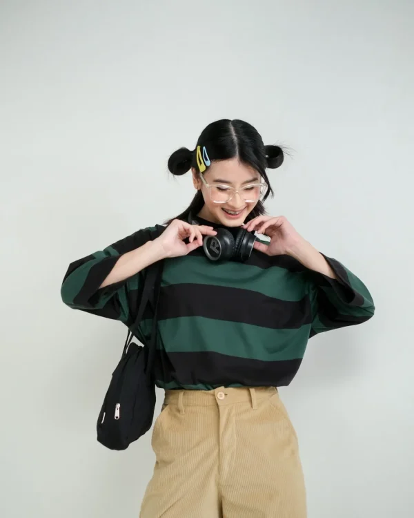 Karasu Stripe Sleeve Top foto 10