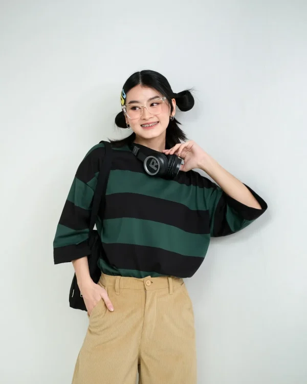 Karasu Stripe Sleeve Top foto 9