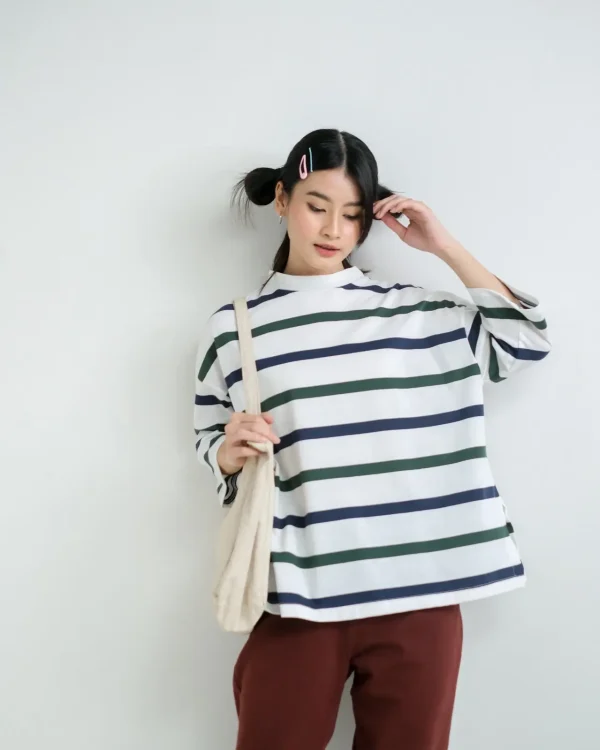 Karasu Stripe Sleeve Top foto 6