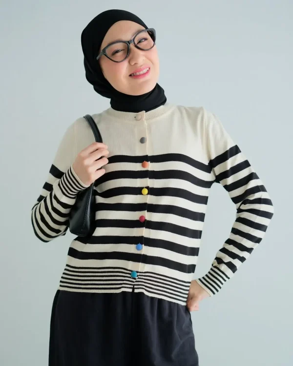Qiane Stripe Cardi foto 5