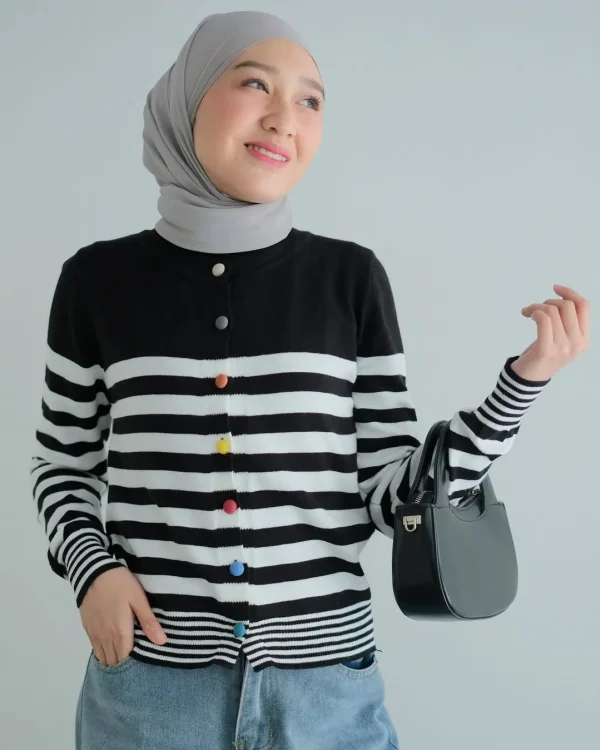 Qiane Stripe Cardi foto 2