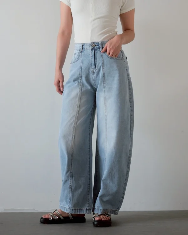 Harlea Barrel Denim Pants foto 5