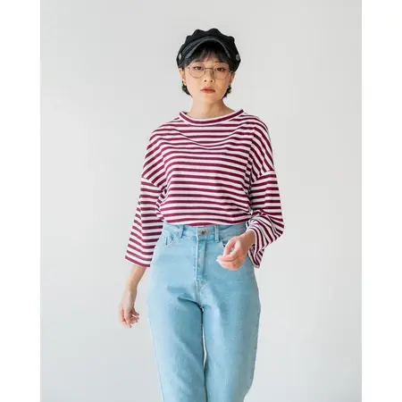Karasu Stripe Sleeve Top foto 32