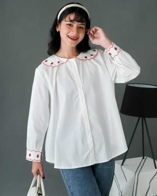 Strawberry Shirt Broken White foto 1