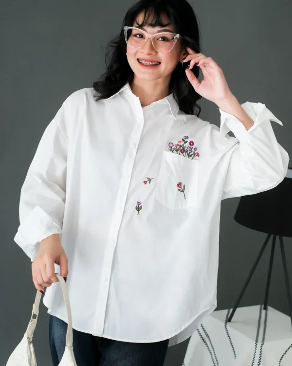 Elvina Shirt Broken White foto 2