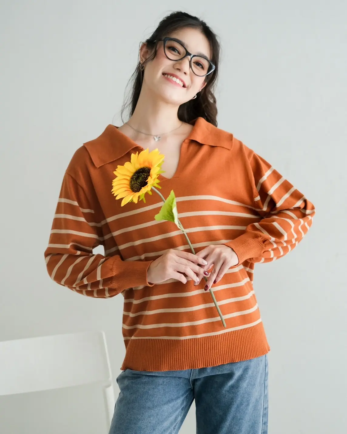 Aniku Longsleeve Terracota foto 3