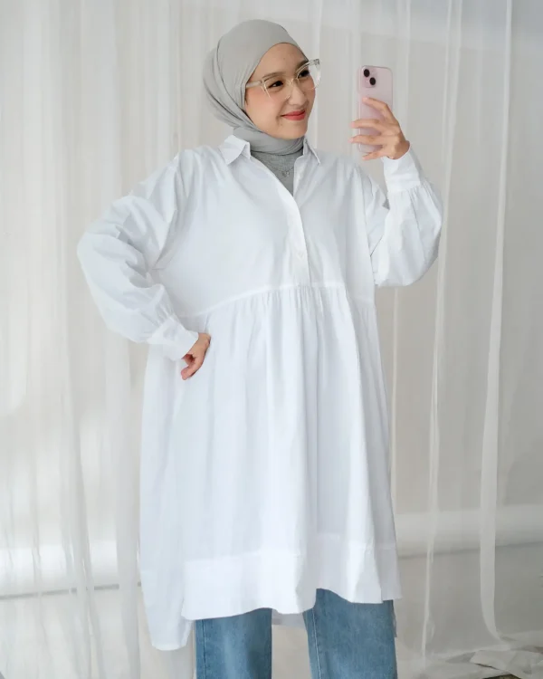 Afrina Tunic Broken White foto 1