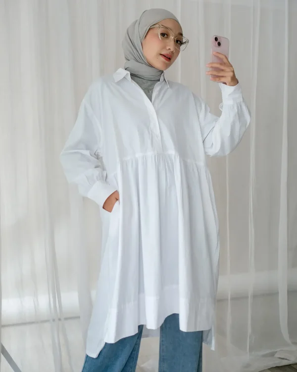 Afrina Tunic Broken White foto 2