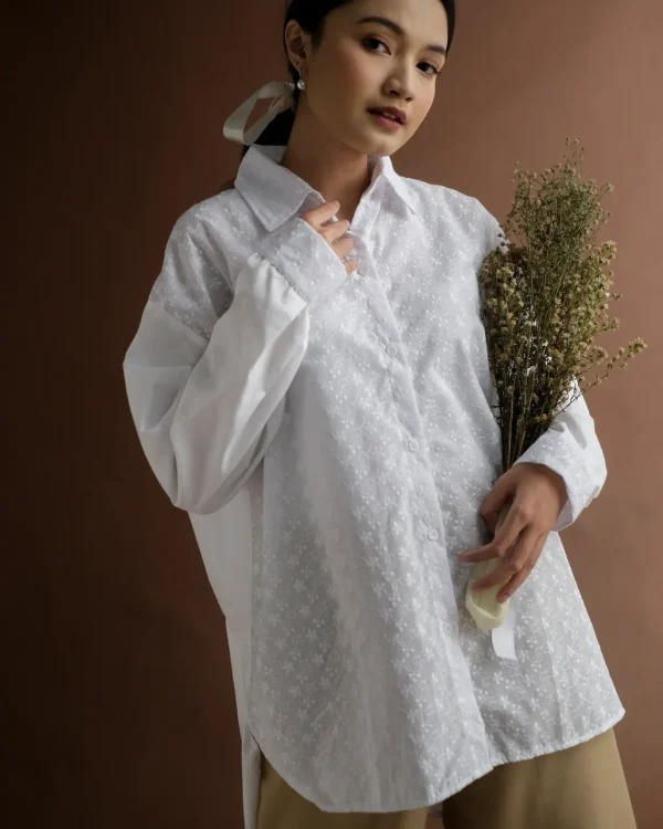 Camila Shirt Broken White foto 1
