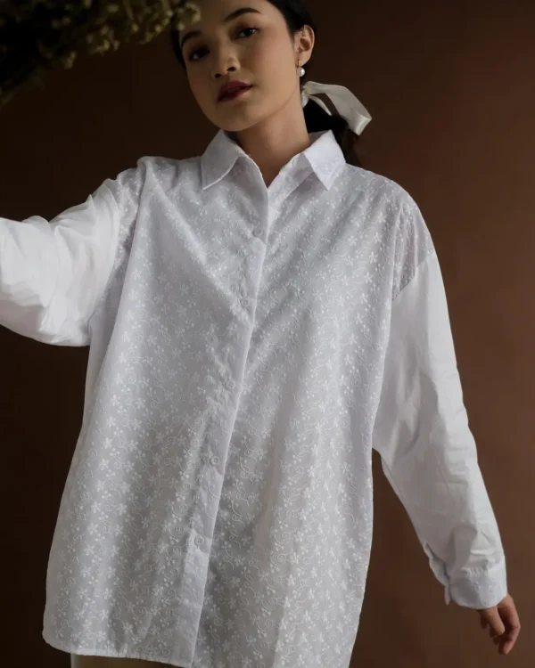 Camila Shirt Broken White foto 3