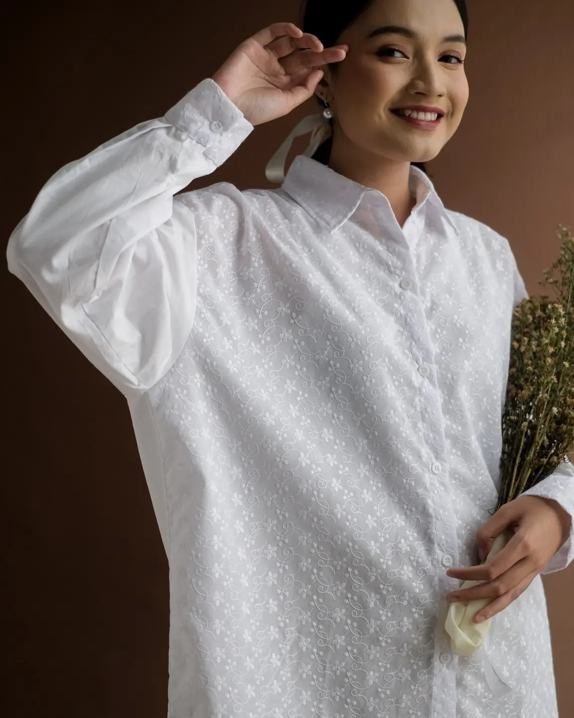 Camila Shirt Broken White foto 4