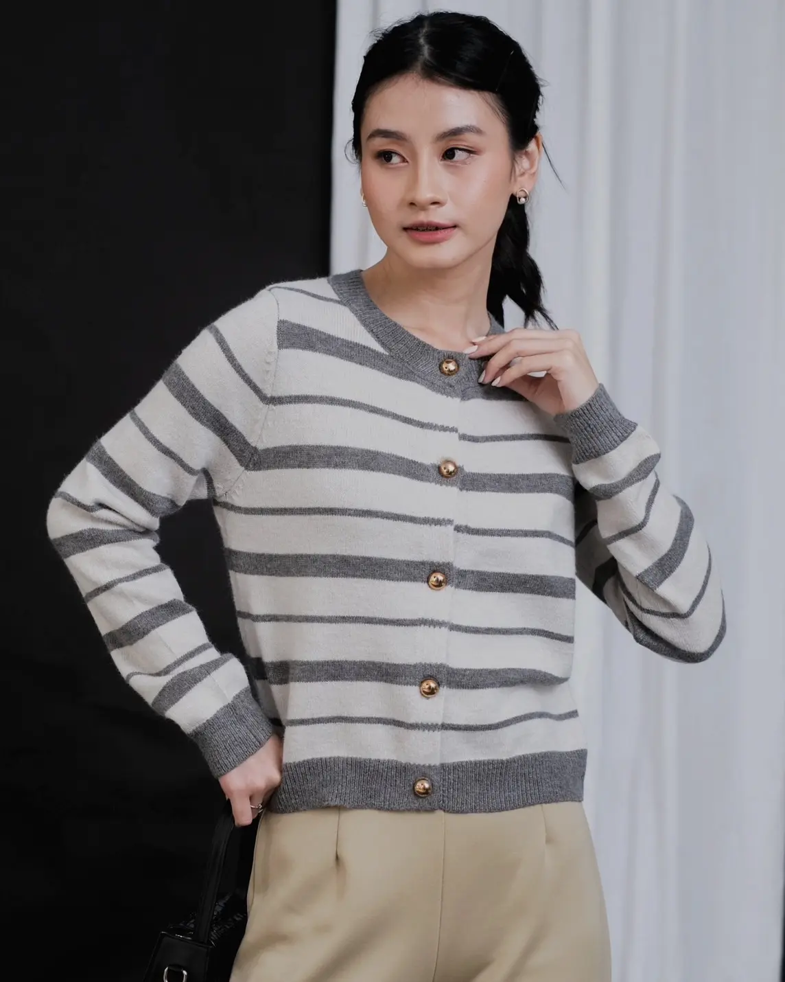 Farica Stripe Cardi foto 5