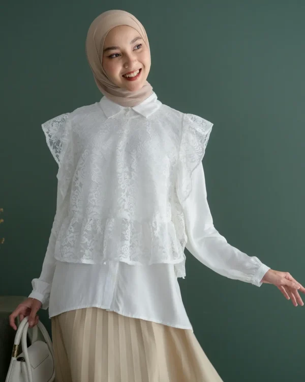 Azila Longsleeve Broken White foto 1