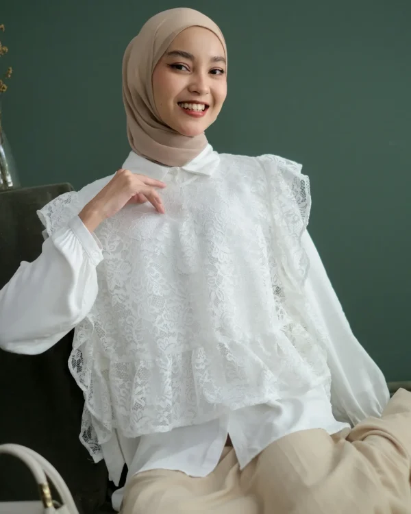 Azila Longsleeve Broken White foto 3