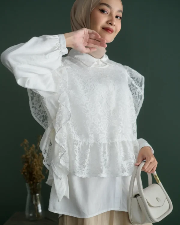 Azila Longsleeve Broken White foto 4