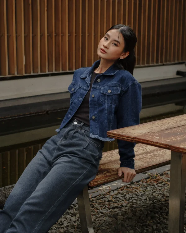 Darlene Denim Crop Jacket foto 6