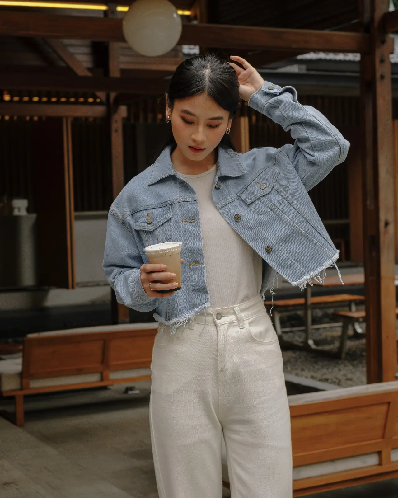 Darlene Denim Crop Jacket foto 11