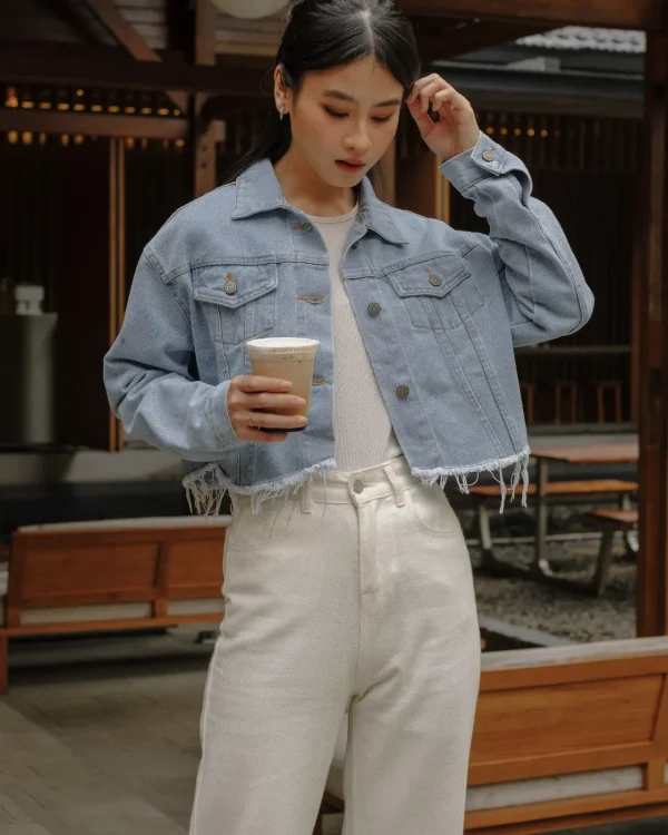 Darlene Denim Crop Jacket foto 10