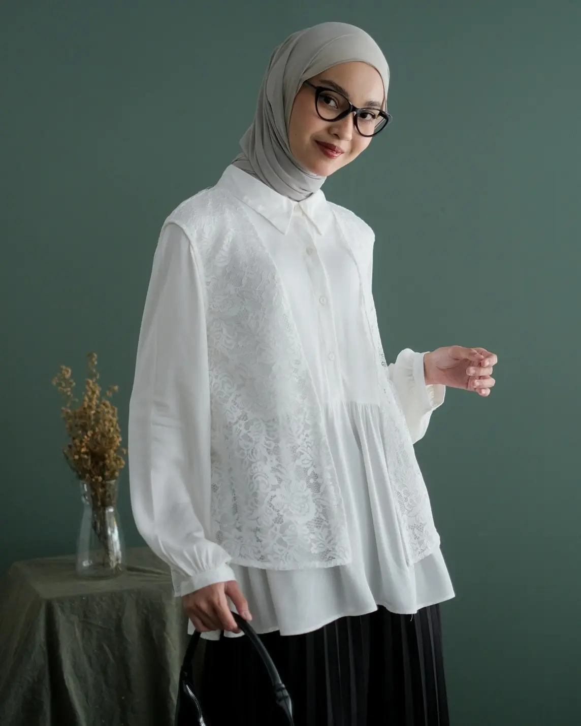Delvina Longsleeve Broken White foto 3