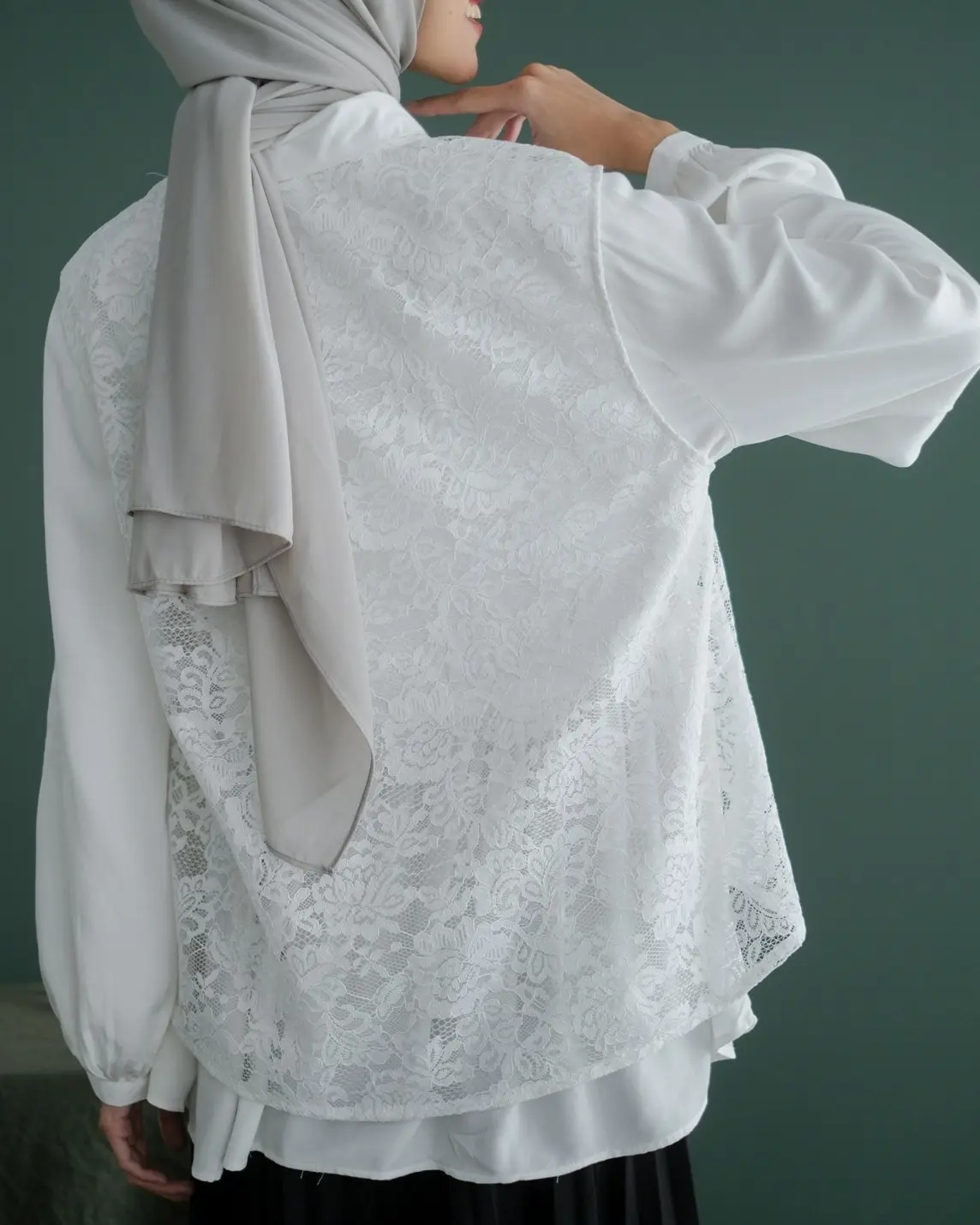 Delvina Longsleeve Broken White foto 4