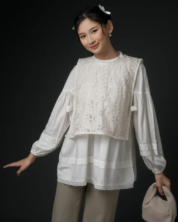 Halinka Longsleeve Broken White foto 2