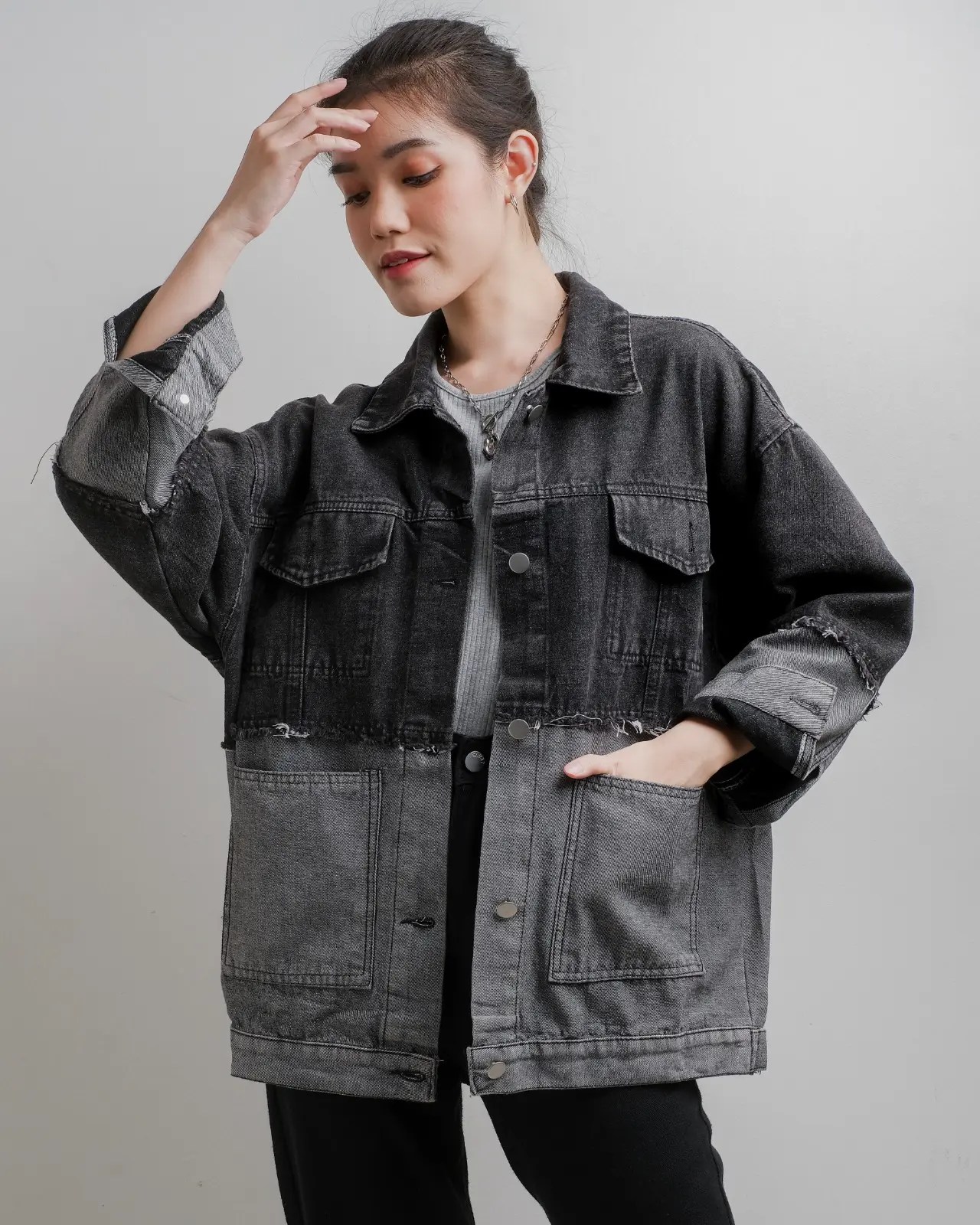 Qanshana Denim Jacket foto 5