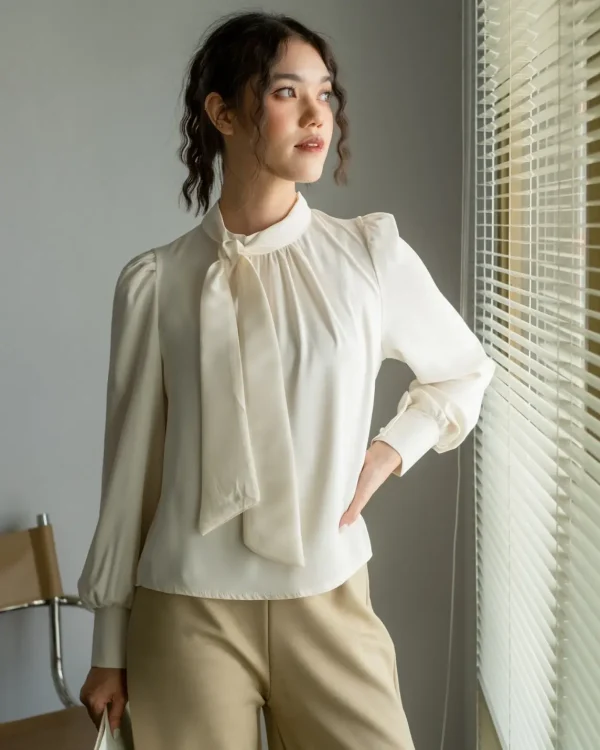 Gaitha Longsleeve Broken White foto 2