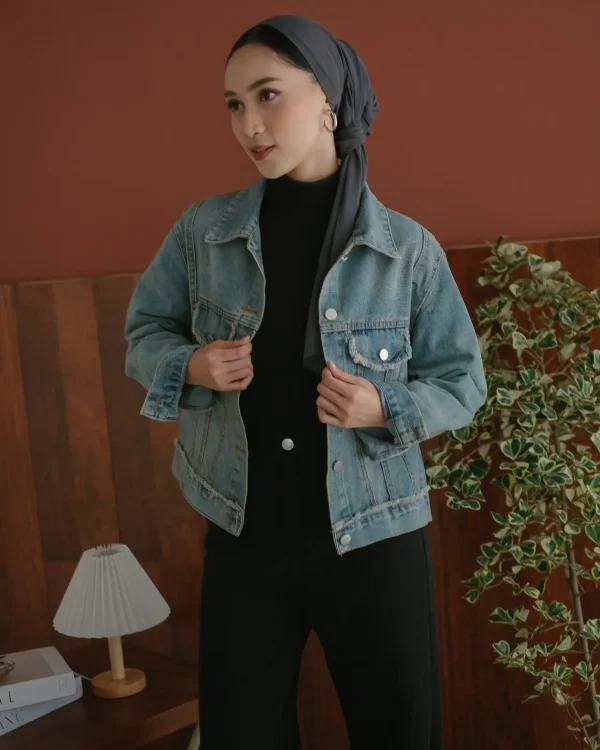 Daiva Denim Jacket Acid foto 2