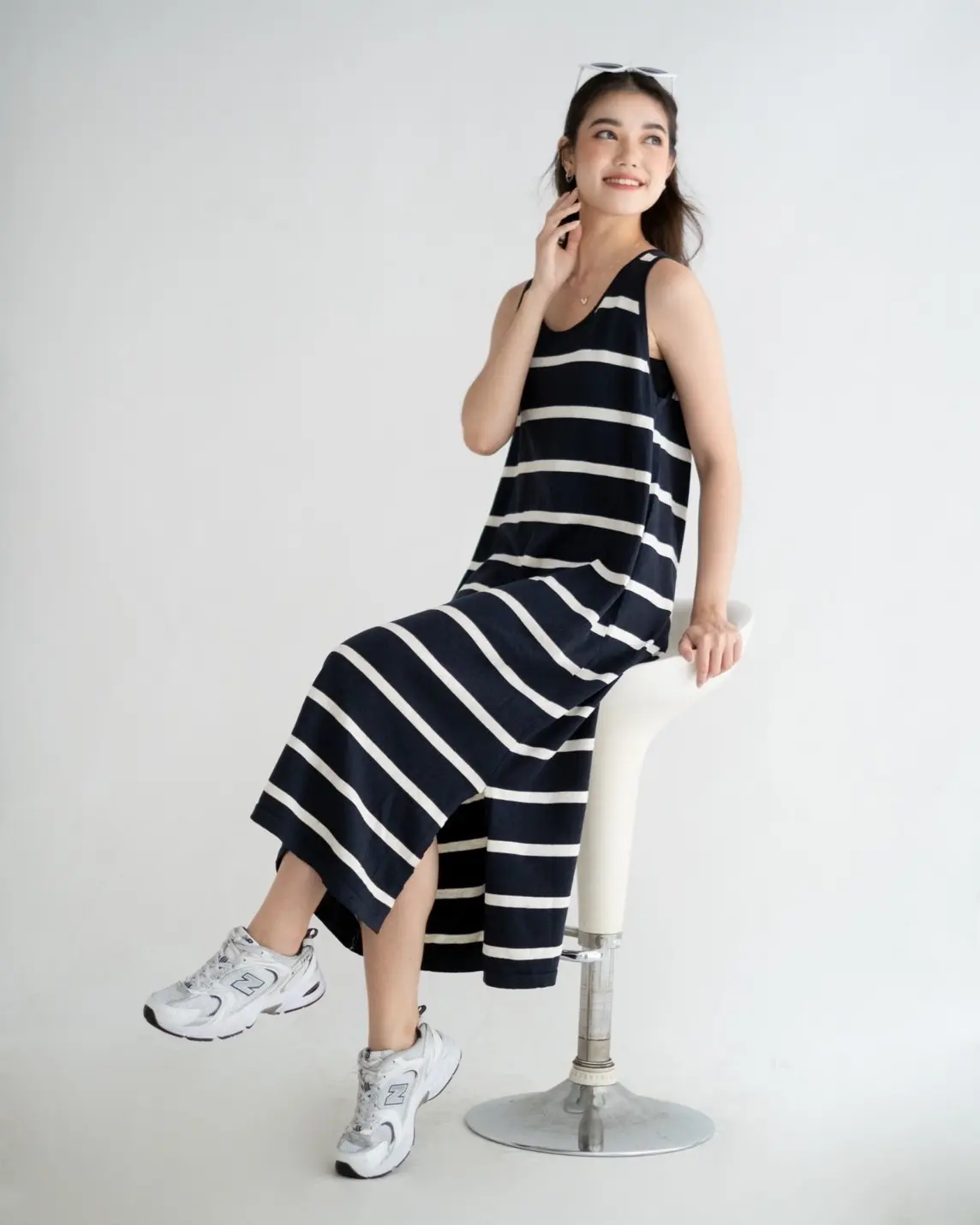 Fariza Stripe Longdress foto 10