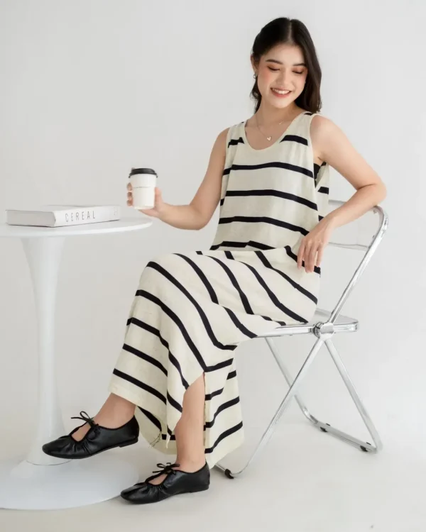 Fariza Stripe Longdress foto 3