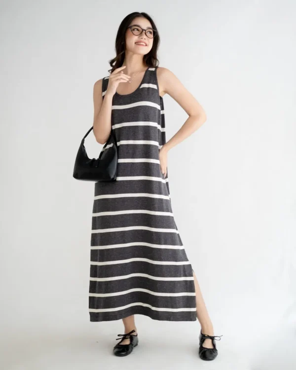Fariza Stripe Longdress foto 4