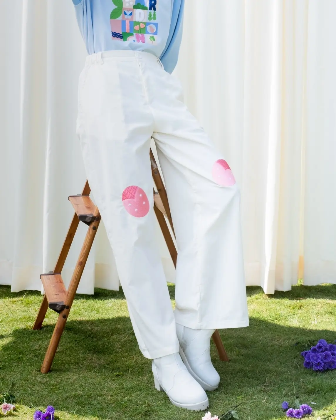 Jardin Beetle Pants Broken White foto 3