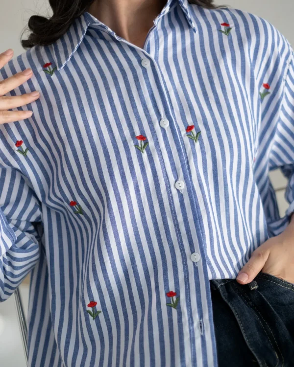 Ratika Stripe Shirt foto 2