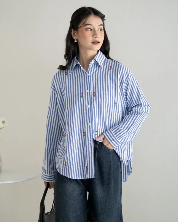 Ratika Stripe Shirt foto 3