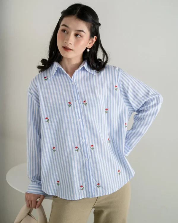 Ratika Stripe Shirt foto 5
