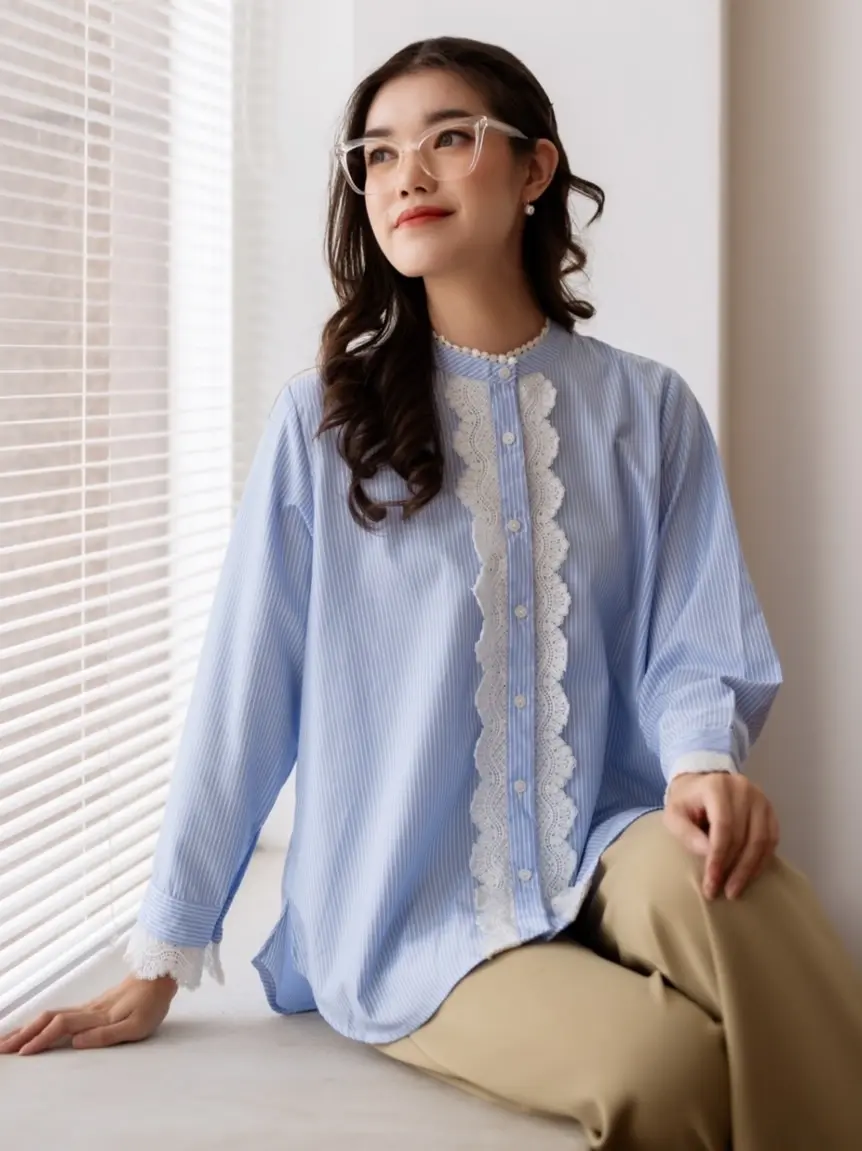 Ryumi Stripe Shirt foto 7