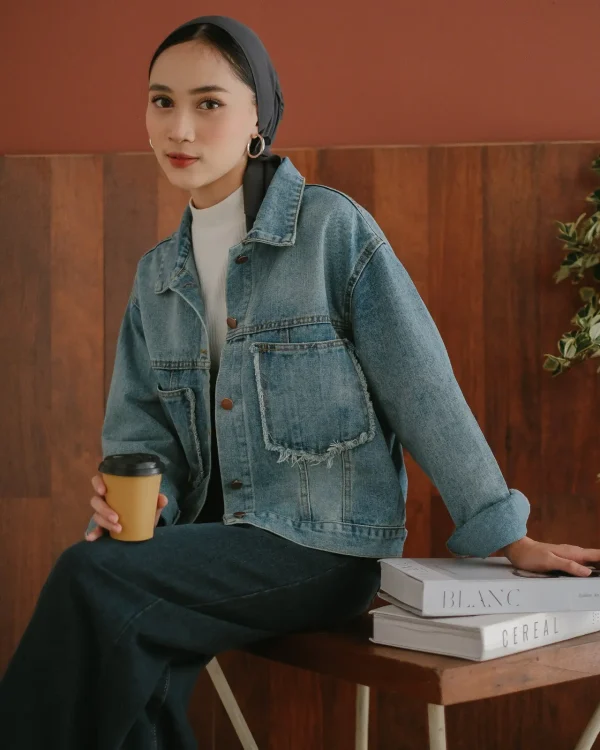 Jovita Denim Jacket Acid foto 1