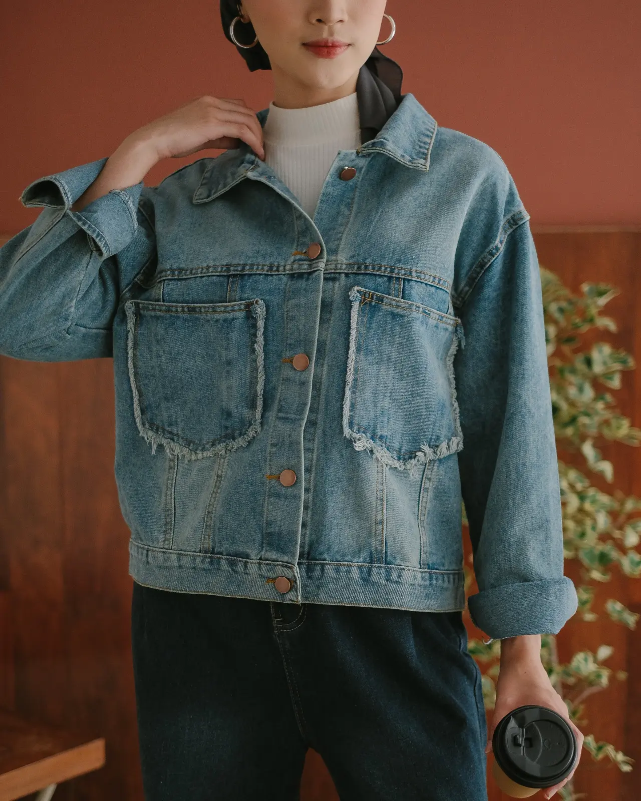 Jovita Denim Jacket Acid foto 3