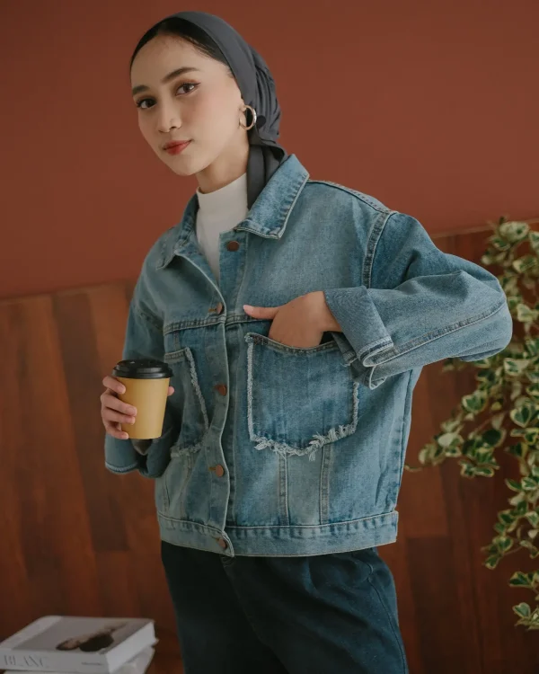 Jovita Denim Jacket Acid foto 2