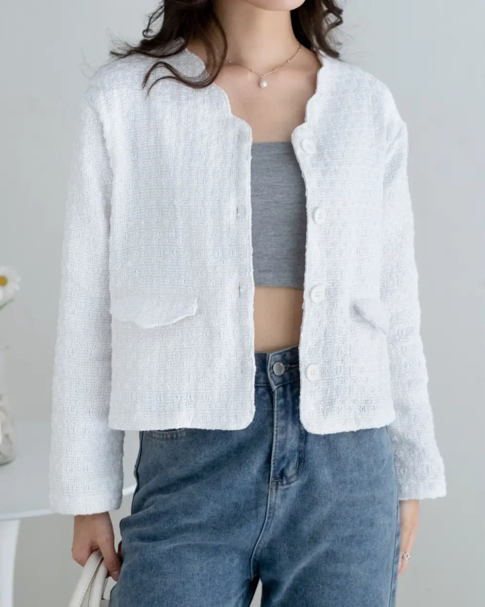 Darlyn Blazer Broken White foto 4