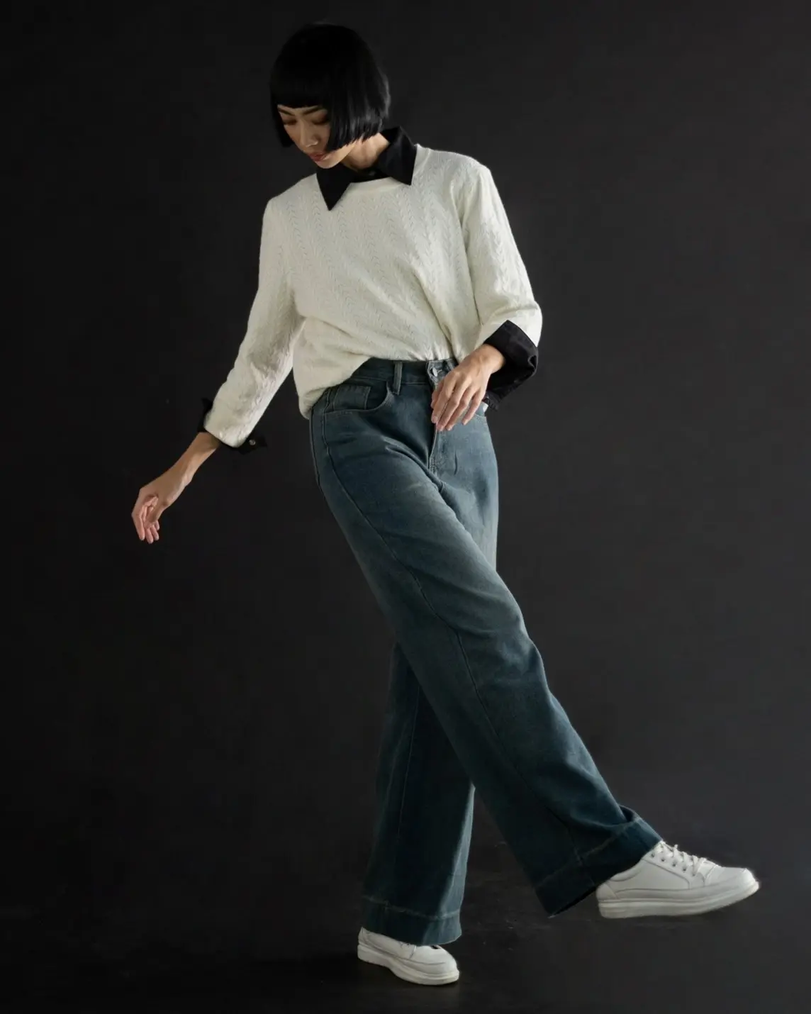 Baiza Denim Pants Dark Blue foto 4