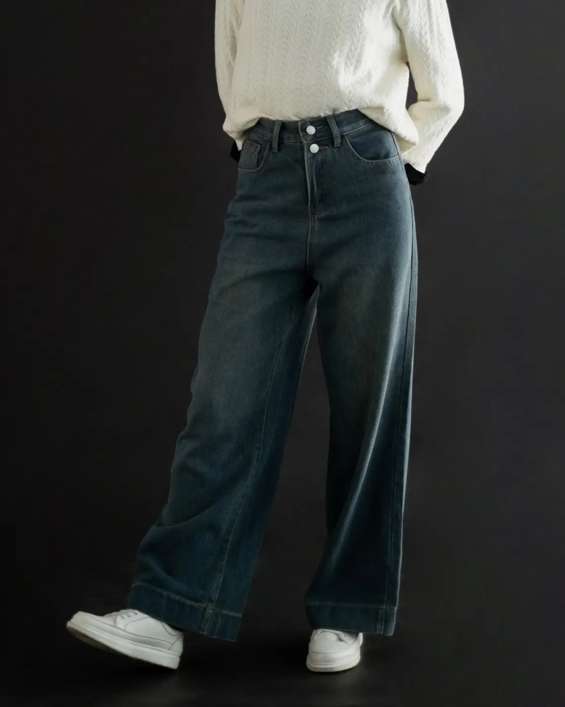 Baiza Denim Pants Dark Blue foto 5