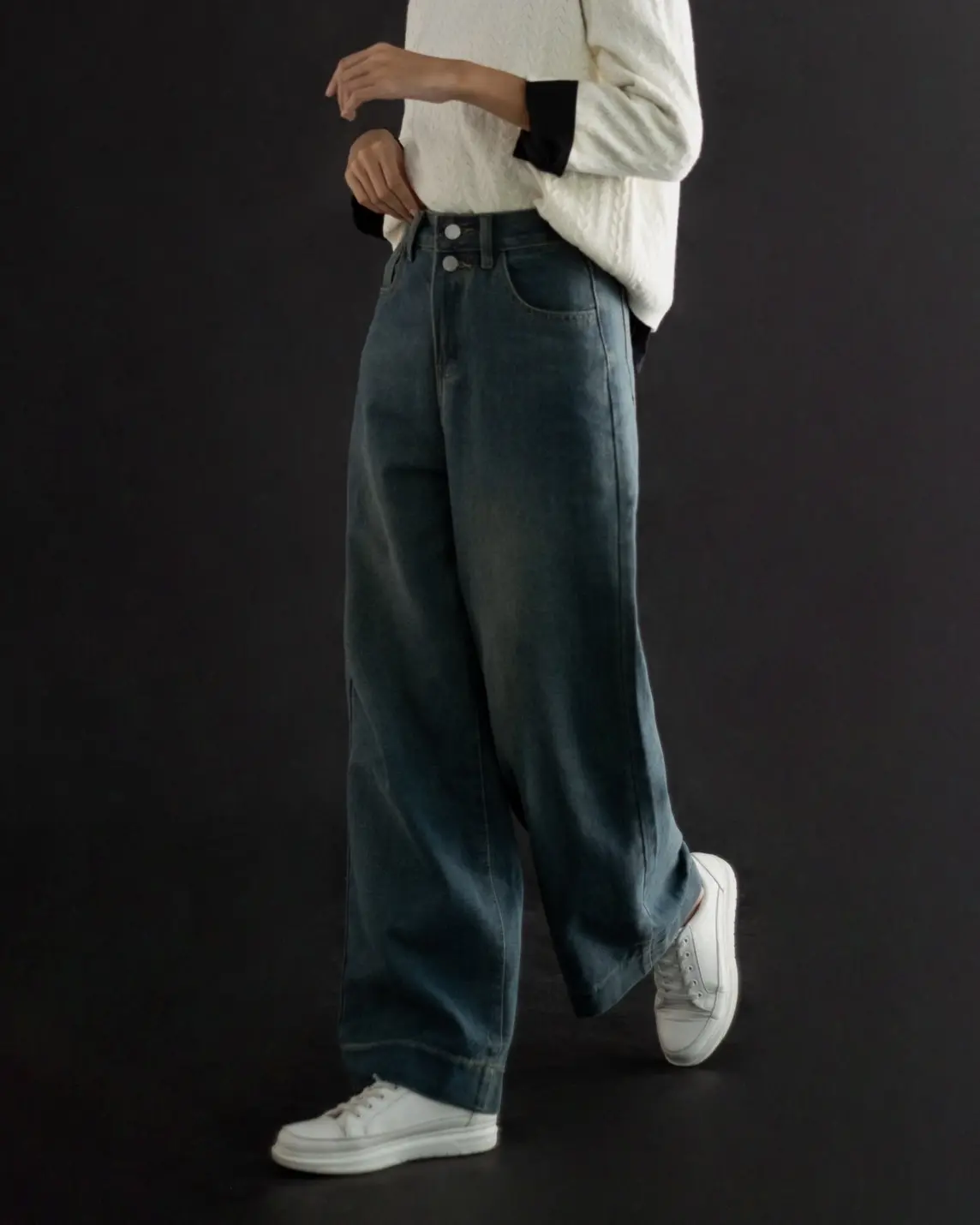 Baiza Denim Pants Dark Blue foto 3