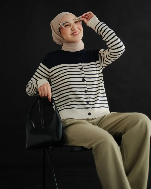 Felicia Stripe Cardi foto 1